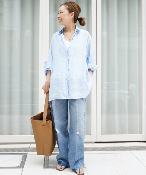 追加 LINEN WASH CACHE シャツ（シャツ/ブラウス）｜Deuxieme