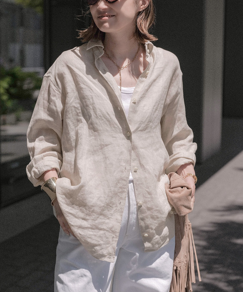 追加 LINEN WASH CACHE シャツ（シャツ/ブラウス）｜Deuxieme