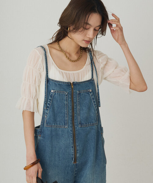 LOUNGEDRESS(ラウンジドレス)の「シャーリングニットブラウス(シャツ/ブラウス・レディース・ブラック/アイボリー・FREE)」の10枚目の写真