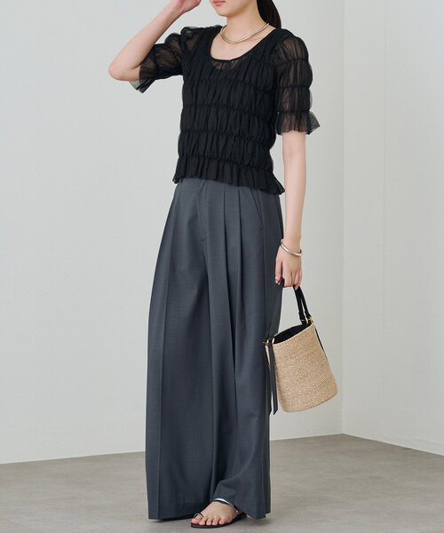 Loungedress - 新品未使用タグ付き ラウンジドレス インナー付き コードレースブラウス カットレースVブラウス | LOUNGEDRESS(ラウンジドレス
