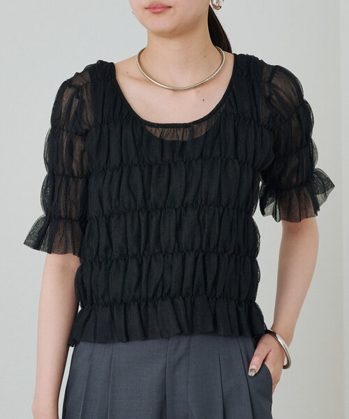 Loungedress - 新品未開封タグ付き ラウンジドレス スターシフォンブラウス Loungedress - 新品未開封タグ付き ラウンジドレス スター