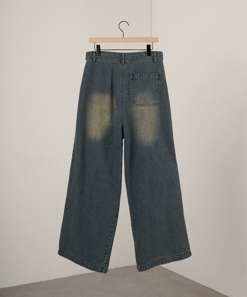 Alfred Alex(アルフレッドアレックス)の「【Alfred Alex】Vintage Side-Line Wide Denim Pants/サイドライン ワイドデニムパンツ(デニムパンツ・メンズ・グレー/インディゴブルー/ブラック/グレー系・L/M/S)」の21枚目の写真