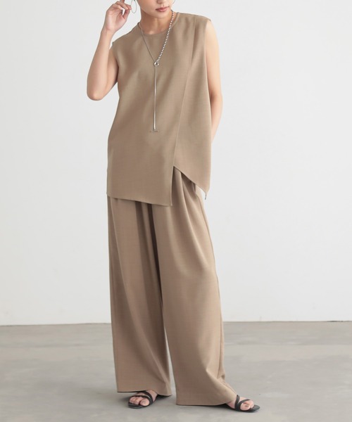 MUSINSA STANDARD LADY'S_リネンライクワイドパンツ_4色 リネンライクワイドパンツ【サスティナブル】（その他パンツ