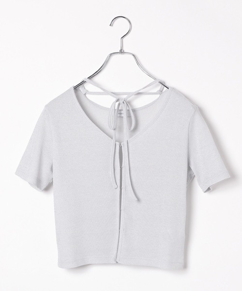 PAGEBOY(ページボーイ)の「キラキラカットホック(半袖)(Tシャツ/カットソー・レディース・オフホワイト/グレー/ブラック/イエロー系その他/ネイビー・FREE)」の17枚目の写真