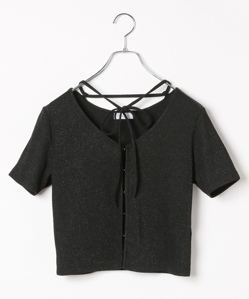 PAGEBOY(ページボーイ)の「キラキラカットホック(半袖)(Tシャツ/カットソー・レディース・オフホワイト/グレー/ブラック/イエロー系その他/ネイビー・FREE)」の18枚目の写真