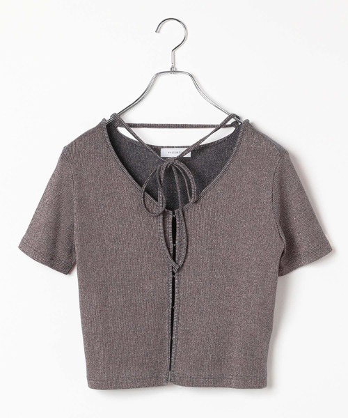 PAGEBOY(ページボーイ)の「キラキラカットホック(半袖)(Tシャツ/カットソー・レディース・オフホワイト/グレー/ブラック/イエロー系その他/ネイビー・FREE)」の19枚目の写真