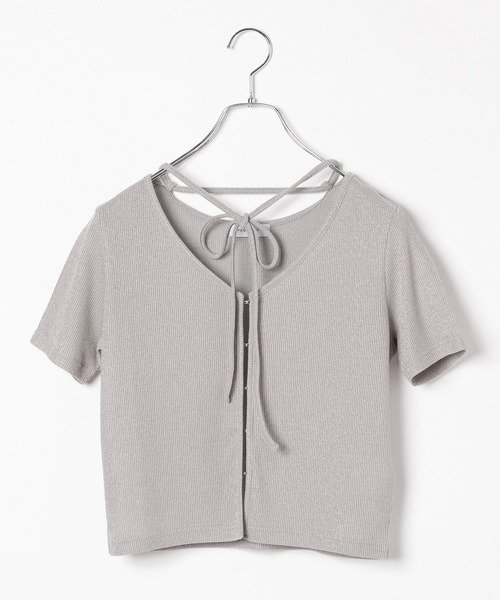 PAGEBOY(ページボーイ)の「キラキラカットホック(半袖)(Tシャツ/カットソー・レディース・オフホワイト/グレー/ブラック/イエロー系その他/ネイビー・FREE)」の20枚目の写真