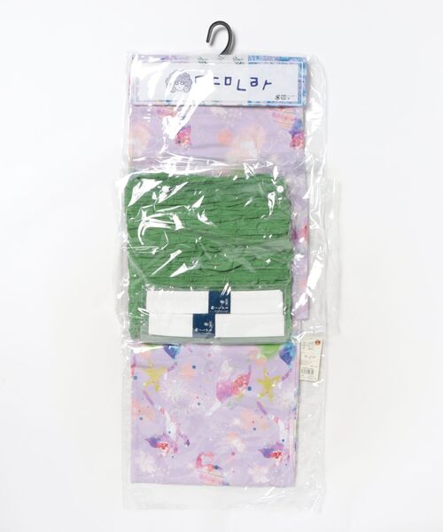 スカラー　652330：キャラ・クラゲ・ネコ 3柄展開浴衣セット スカラー ScoLar キャラ・クラゲ・ネコ 3柄展開浴衣セット