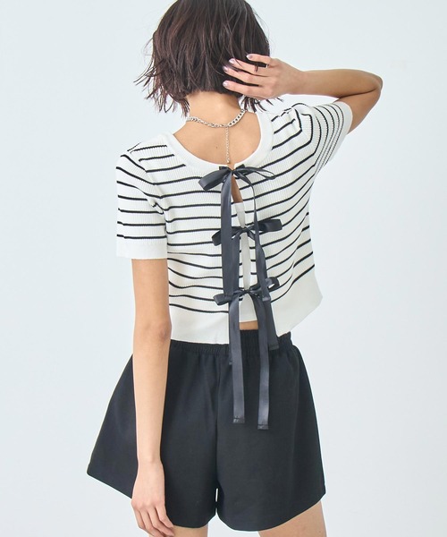 tシャツ 2wayリボントップス レディース 2wayリボントップス（カットソー/Tシャツ）｜FRAY I.D（フレイ