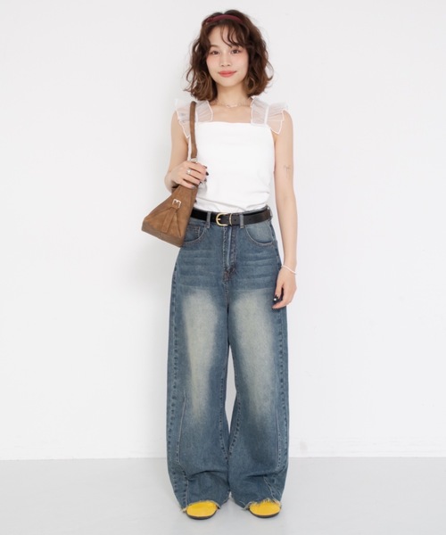 wide loose denim ジュメロ jumelle wide loose denim（デニムパンツ）｜jumelle（ジュメロ）の