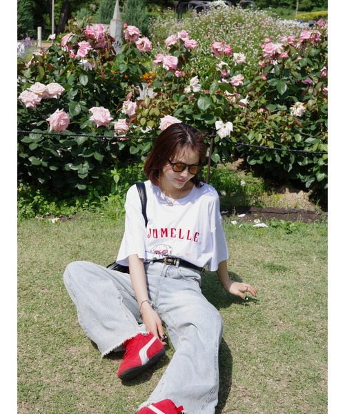JUMELLE(ジュメロ)の「wide loose denim(デニムパンツ・レディース・ブルー/グリーン・SMALL/MEDIUM)」の3枚目の写真