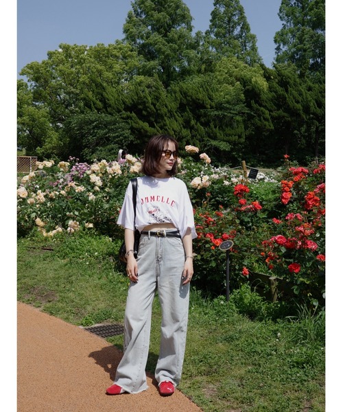 JUMELLE(ジュメロ)の「wide loose denim(デニムパンツ・レディース・ブルー/グリーン・SMALL/MEDIUM)」の6枚目の写真