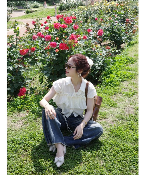 JUMELLE(ジュメロ)の「wide loose denim(デニムパンツ・レディース・ブルー/グリーン・SMALL/MEDIUM)」の19枚目の写真