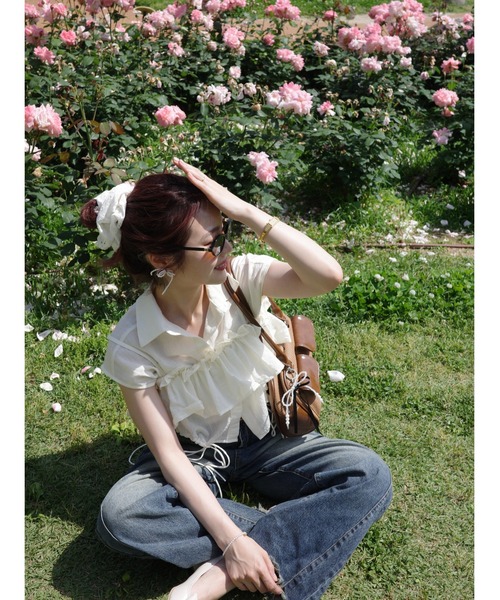 JUMELLE(ジュメロ)の「wide loose denim(デニムパンツ・レディース・ブルー/グリーン・SMALL/MEDIUM)」の18枚目の写真