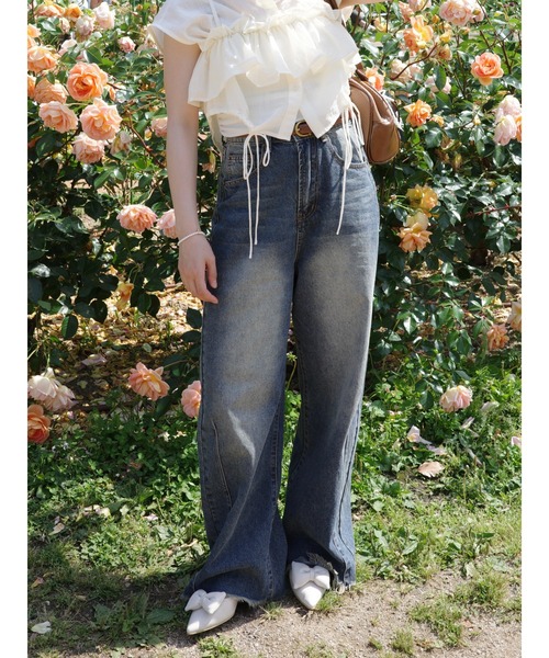wide loose denim ジュメロ jumelle wide loose denim（デニムパンツ）｜jumelle（ジュメロ）の