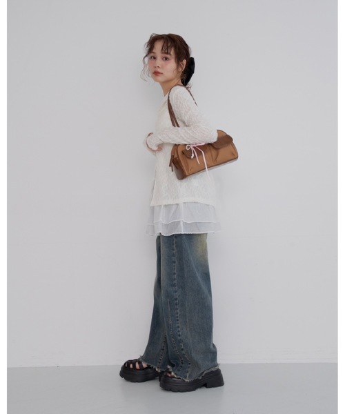 JUMELLE(ジュメロ)の「wide loose denim(デニムパンツ・レディース・ブルー/グリーン・SMALL/MEDIUM)」の11枚目の写真