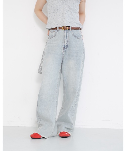 wide loose denim（デニムパンツ）｜jumelle（ジュメロ）の