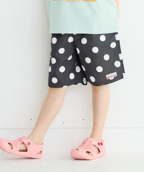 LSP WOW（エルエスピーワオ）の「【LSP WOW!】ポプリン総柄ショートパンツ（その他パンツ・キッズ・ネイビー/グリーン系その他/チャコール/ブルー系その他/レッド系その他/ブラック系その他/ライトブルー/ピンク系その他/ブラウン系その他/イエロー系その他・80/90/100/110/120/130/140/150）」の2枚目の写真
