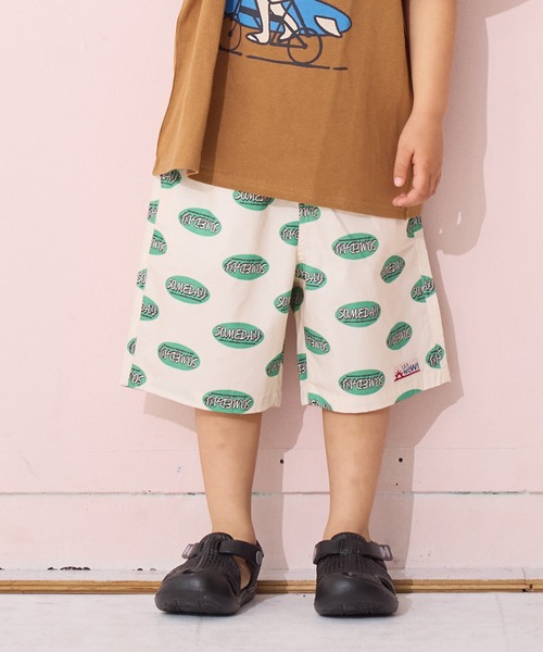 LSP WOW（エルエスピーワオ）の「【LSP WOW!】ポプリン総柄ショートパンツ（その他パンツ・キッズ・ネイビー/グリーン系その他/チャコール/ブルー系その他/レッド系その他/ブラック系その他/ライトブルー/ピンク系その他/ブラウン系その他/イエロー系その他・80/90/100/110/120/130/140/150）」の5枚目の写真