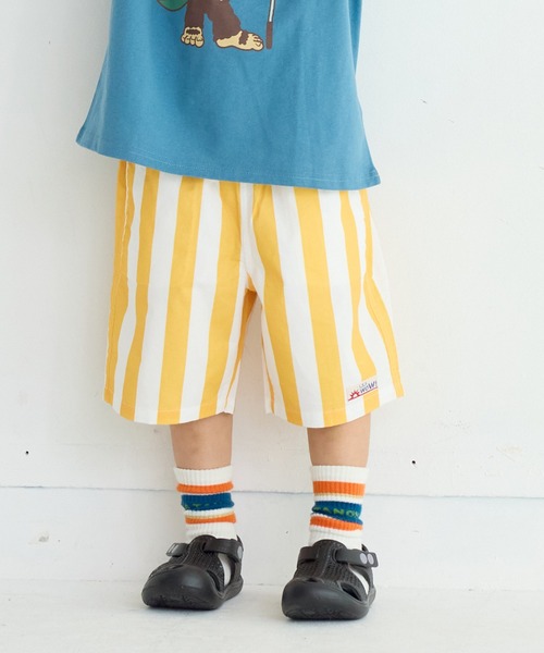 LSP WOW（エルエスピーワオ）の「【LSP WOW!】ポプリン総柄ショートパンツ（その他パンツ・キッズ・ネイビー/グリーン系その他/チャコール/ブルー系その他/レッド系その他/ブラック系その他/ライトブルー/ピンク系その他/ブラウン系その他/イエロー系その他・80/90/100/110/120/130/140/150）」の9枚目の写真