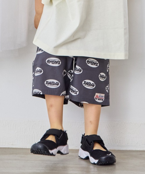 LSP WOW（エルエスピーワオ）の「【LSP WOW!】ポプリン総柄ショートパンツ（その他パンツ・キッズ・ネイビー/グリーン系その他/チャコール/ブルー系その他/レッド系その他/ブラック系その他/ライトブルー/ピンク系その他/ブラウン系その他/イエロー系その他・80/90/100/110/120/130/140/150）」の3枚目の写真