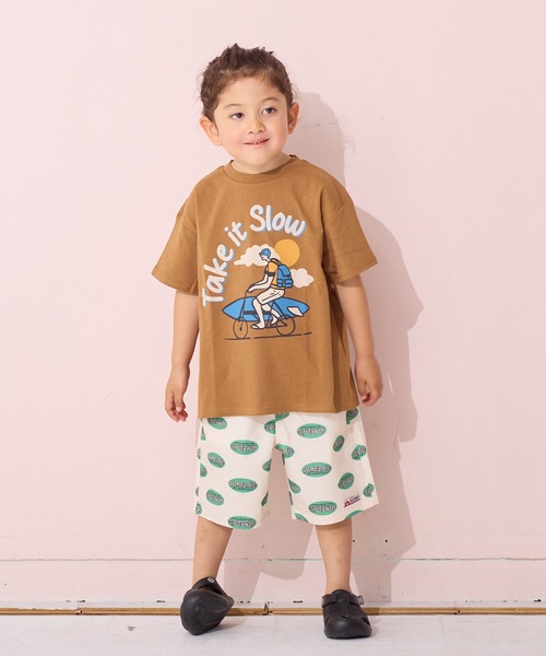 LSP WOW（エルエスピーワオ）の「【LSP WOW!】ポプリン総柄ショートパンツ（その他パンツ・キッズ・ネイビー/グリーン系その他/チャコール/ブルー系その他/レッド系その他/ブラック系その他/ライトブルー/ピンク系その他/ブラウン系その他/イエロー系その他・80/90/100/110/120/130/140/150）」の19枚目の写真