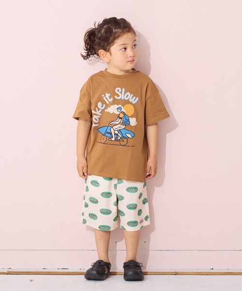 LSP WOW（エルエスピーワオ）の「【LSP WOW!】ポプリン総柄ショートパンツ（その他パンツ・キッズ・ネイビー/グリーン系その他/チャコール/ブルー系その他/レッド系その他/ブラック系その他/ライトブルー/ピンク系その他/ブラウン系その他/イエロー系その他・80/90/100/110/120/130/140/150）」の20枚目の写真