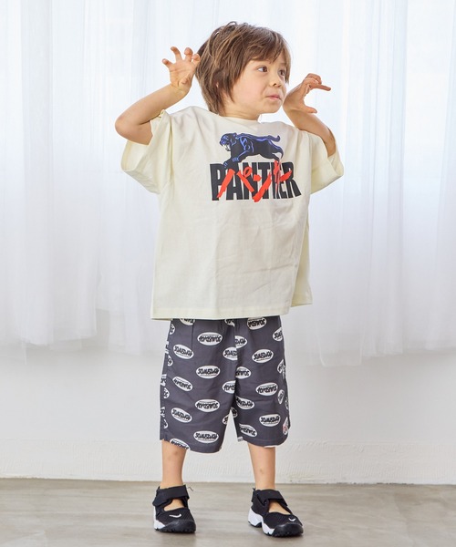 LSP WOW（エルエスピーワオ）の「【LSP WOW!】ポプリン総柄ショートパンツ（その他パンツ・キッズ・ネイビー/グリーン系その他/チャコール/ブルー系その他/レッド系その他/ブラック系その他/ライトブルー/ピンク系その他/ブラウン系その他/イエロー系その他・80/90/100/110/120/130/140/150）」の22枚目の写真