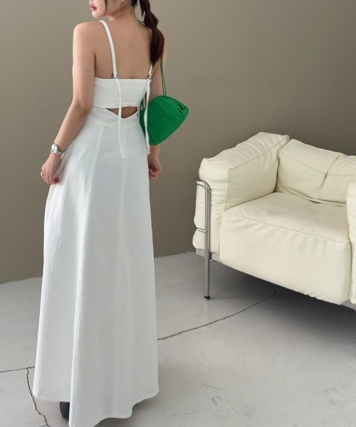 FREE STYLISTS(フリー スタイリスト)の「YUGA_YGMC Resort camisole dress(ワンピース・レディース・ブルー/ホワイト・FREE)」の9枚目の写真