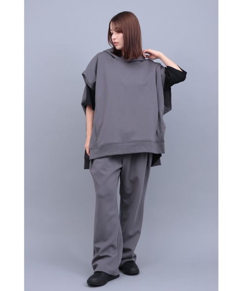 TORNADO MART バンブープリント パーカー&ハーフパンツ TORNADO MART∴ハーフスリーブプルフーディ / TORNADO MART