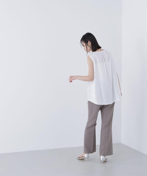 NATURAL BEAUTY BASIC(ナチュラルビューティーベーシック)の「◇シアーフレアトップス(Tシャツ/カットソー・レディース・ダークブルー/オフホワイト/ブラック・FREE)」の18枚目の写真