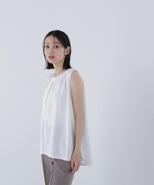 NATURAL BEAUTY BASIC(ナチュラルビューティーベーシック)の「◇シアーフレアトップス(Tシャツ/カットソー・レディース・ダークブルー/オフホワイト/ブラック・FREE)」の19枚目の写真