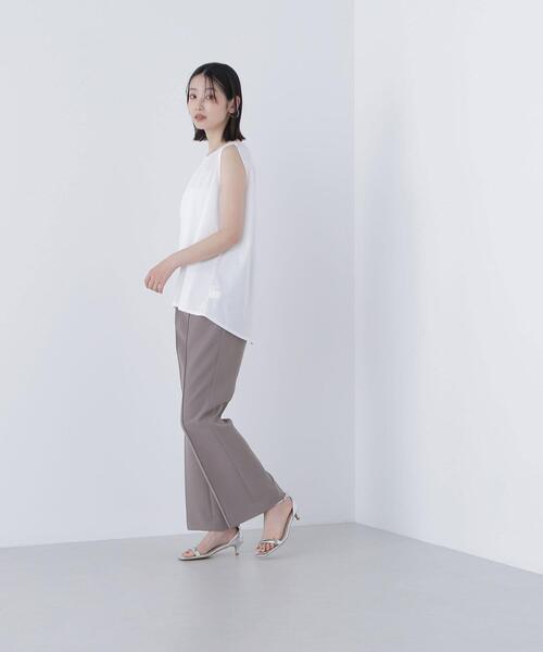 NATURAL BEAUTY BASIC(ナチュラルビューティーベーシック)の「◇シアーフレアトップス(Tシャツ/カットソー・レディース・ダークブルー/オフホワイト/ブラック・FREE)」の22枚目の写真