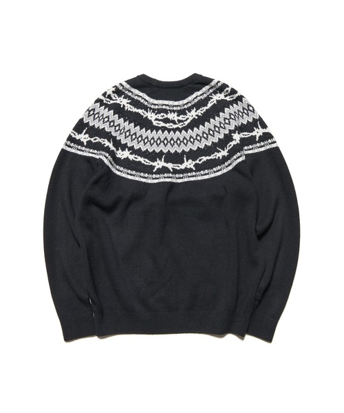 uniform experiment ニット ENTANGLED NORDIC SWEATER（ニット/セーター）｜uniform experiment