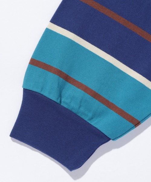 XLARGE（エクストララージ）の「STRIPE HOODED L/S SHIRT（Tシャツ/カットソー・メンズ・ネイビー/ホワイト・XL/L/M/S）」の12枚目の写真