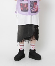 RNA | G1095 デザインダメージレイヤードスカート(デニムスカート)