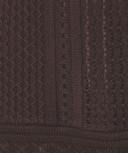 index（インデックス）の「透かし編みフレアニットスカート/セットアップ対応【洗濯機洗い可】（スカート・レディース・ブラウン系その他/サックスブルー/ホワイト系5/ブラック系2・36/38/40/42）」の8枚目の写真