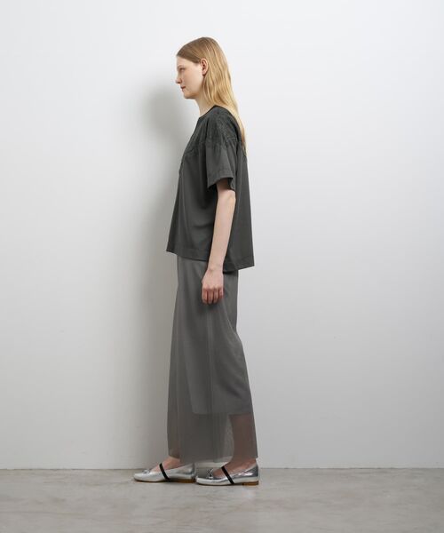 LANVIN en Bleu(ランバンオンブルー)の「レースコンビカットソー(Tシャツ/カットソー・レディース・オフホワイト/チャコールグレー・38)」の12枚目の写真