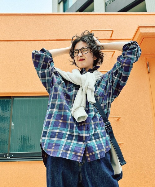 ニコアンド be with M カラフルチェックシャツ ニコアンド［be with M］ Misayo カラフルチェックシャツ - メルカリ