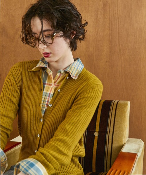 niko and...（ニコアンド）の「40ビエラレピアチェックシャツ（シャツ/ブラウス・レディース・ブラウン/グリーン/オレンジ/イエロー/ブラック/アイボリー/パープル/ベージュ・MEDIUM/BIG(L)）」の7枚目の写真