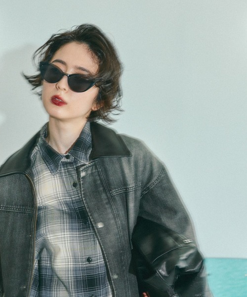 niko and...（ニコアンド）の「40ビエラレピアチェックシャツ（シャツ/ブラウス・レディース・ブラウン/グリーン/オレンジ/イエロー/ブラック/アイボリー/パープル/ベージュ・MEDIUM/BIG(L)）」の11枚目の写真