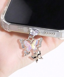 TONE SELECT GOODS | 【urge select】《Type-C対応》バタフライモチーフ オーロラカラー コネクターカバー(スマホグッズ)