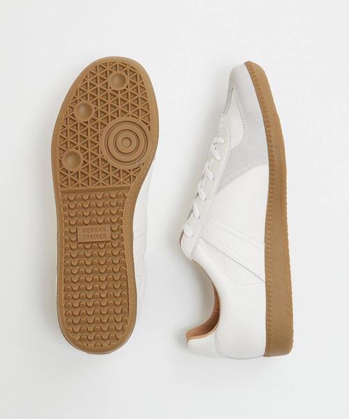 MEN'S MELROSE(メンズメルローズ)の「42700 ALL LEATHER GERMAN TRAINER / ジャーマントレーナー | レザースニーカー(スニーカー・メンズ・ブラック/ホワイト・41/42/40)」の3枚目の写真