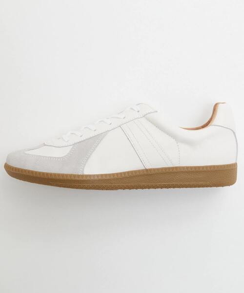 MEN'S MELROSE(メンズメルローズ)の「42700 ALL LEATHER GERMAN TRAINER / ジャーマントレーナー | レザースニーカー(スニーカー・メンズ・ブラック/ホワイト・41/42/40)」の7枚目の写真