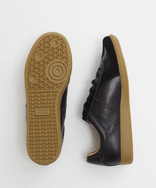 MEN'S MELROSE(メンズメルローズ)の「42700 ALL LEATHER GERMAN TRAINER / ジャーマントレーナー | レザースニーカー(スニーカー・メンズ・ブラック/ホワイト・41/42/40)」の9枚目の写真