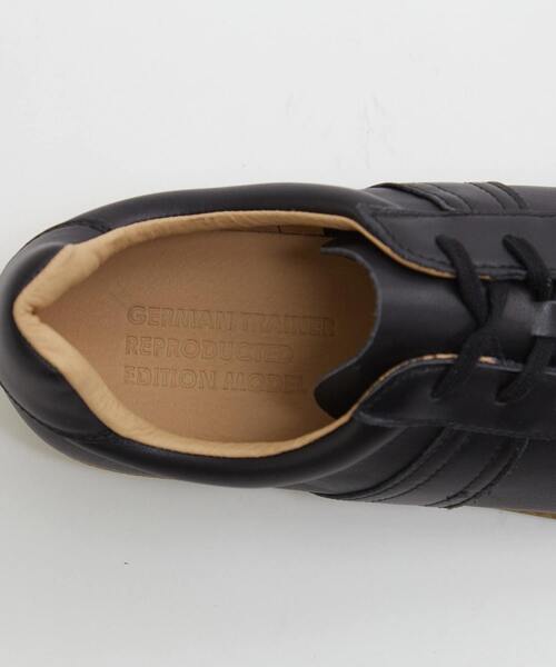 MEN'S MELROSE(メンズメルローズ)の「42700 ALL LEATHER GERMAN TRAINER / ジャーマントレーナー | レザースニーカー(スニーカー・メンズ・ブラック/ホワイト・41/42/40)」の11枚目の写真
