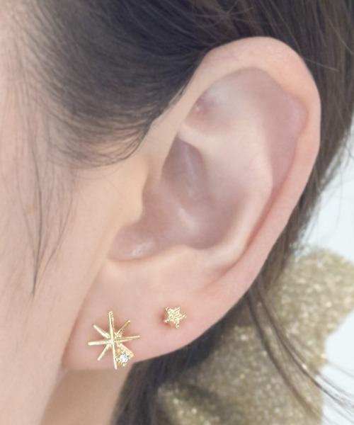 Flowering（フラワーリング）の「ガーリーモチーフセットピアス/樹脂ピアス（ピアス（両耳用）・レディース・シルバー/ゴールド系1/ゴールド系3/シルバー系2/ブルー/ピンク/ゴールド系2/ゴールド/シルバー系1/シャンパン/ピンク系1/ピンク系2/オレンジ/パープル・FREE）」の14枚目の写真