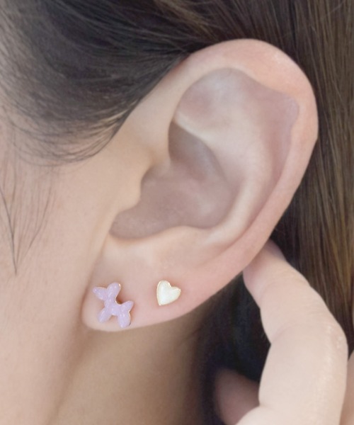 Flowering（フラワーリング）の「ガーリーモチーフセットピアス/樹脂ピアス（ピアス（両耳用）・レディース・シルバー/ゴールド系1/ゴールド系3/シルバー系2/ブルー/ピンク/ゴールド系2/ゴールド/シルバー系1/シャンパン/ピンク系1/ピンク系2/オレンジ/パープル・FREE）」の16枚目の写真