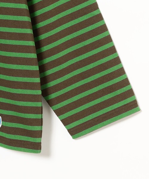 ORCIVAL(オーシバル)の「Orcival / Cotton Lourd ワイド バスクシャツ(Tシャツ/カットソー・メンズ・ブルー/グリーン・5/4/3)」の5枚目の写真