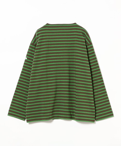 ORCIVAL(オーシバル)の「Orcival / Cotton Lourd ワイド バスクシャツ(Tシャツ/カットソー・メンズ・ブルー/グリーン・5/4/3)」の6枚目の写真